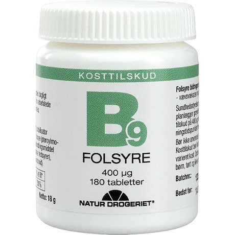 Natur-Drogeriet Super Folsyre (økonomikjøp) 400 µg | 180 tabletter fra Natur-Drogeriet