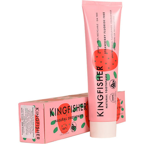 Kingfisher Toothpaste Tandpasta med Jordbærsmag uden fluor. | 100 ML fra Kingfisher Toothpaste