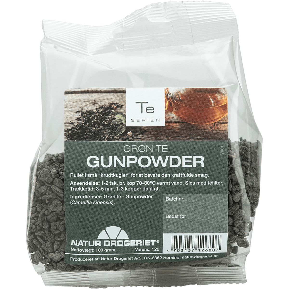 Natur-Drogeriet Grønn Gunpowder Te | 100 g fra Natur-Drogeriet