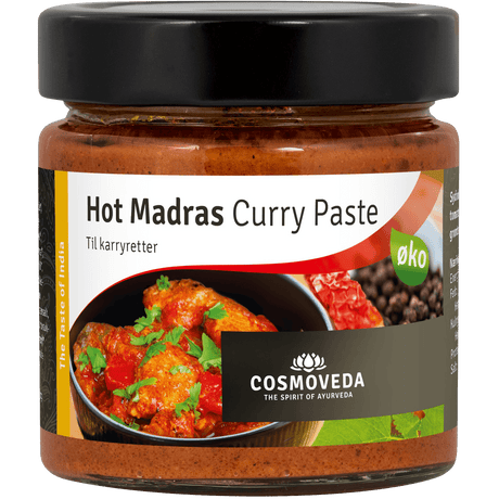 Cosmoveda Hot Madras Curry Paste Økologisk | 175 g