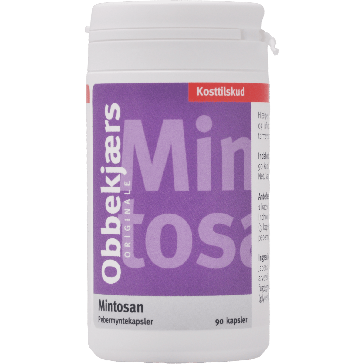 Obbekjærs Mintosan 200 Mg | 90 Kapsler fra Obbekjærs