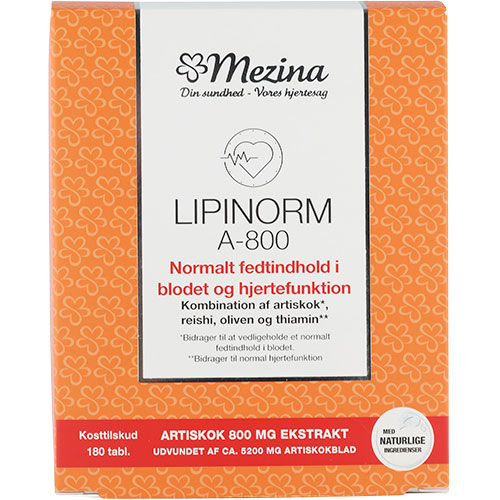 Mezina Lipinorm A-800 | 180 tabletter fra Mezina