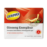 Gerimax Rød Ginseng Energikur | 120 tabletter