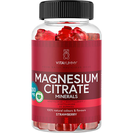 VitaYummy Magnesium Citrate (Strawberry) | 60 vingummier
