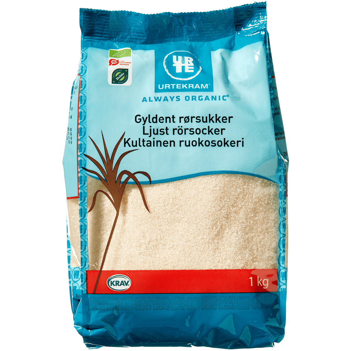 Urtekram Rørsukker Brasil Økologisk | 1 kg fra Urtekram