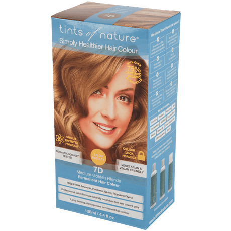 Tints of Nature Permanent Hårfarge | Medium Gylden Blond 7D