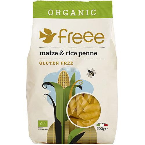 Glutenfri Majs % Ris Penne Doves Øko fra Organic