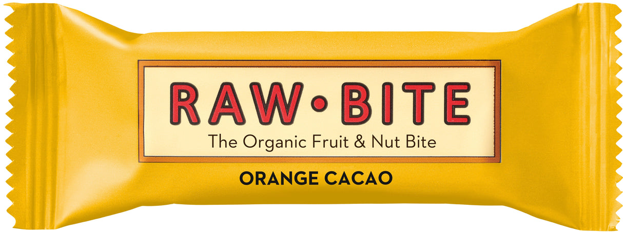 Rawbite Orange Cacao Økologisk 12-Pack