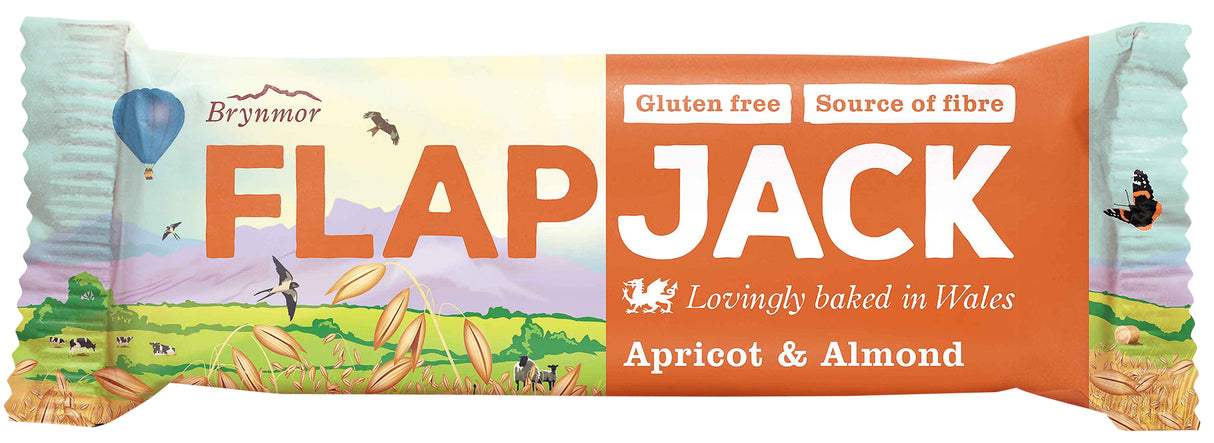 9Brand Foods Flapjack med Aprikos Og Mandel - Glutenfri