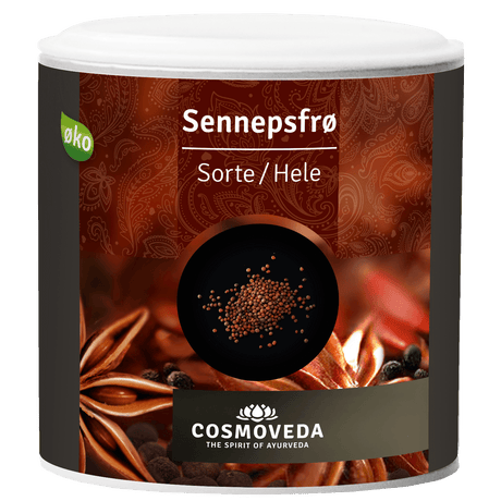 Cosmoveda Sorte Sennepsfrø Hele Økologisk | 130 g