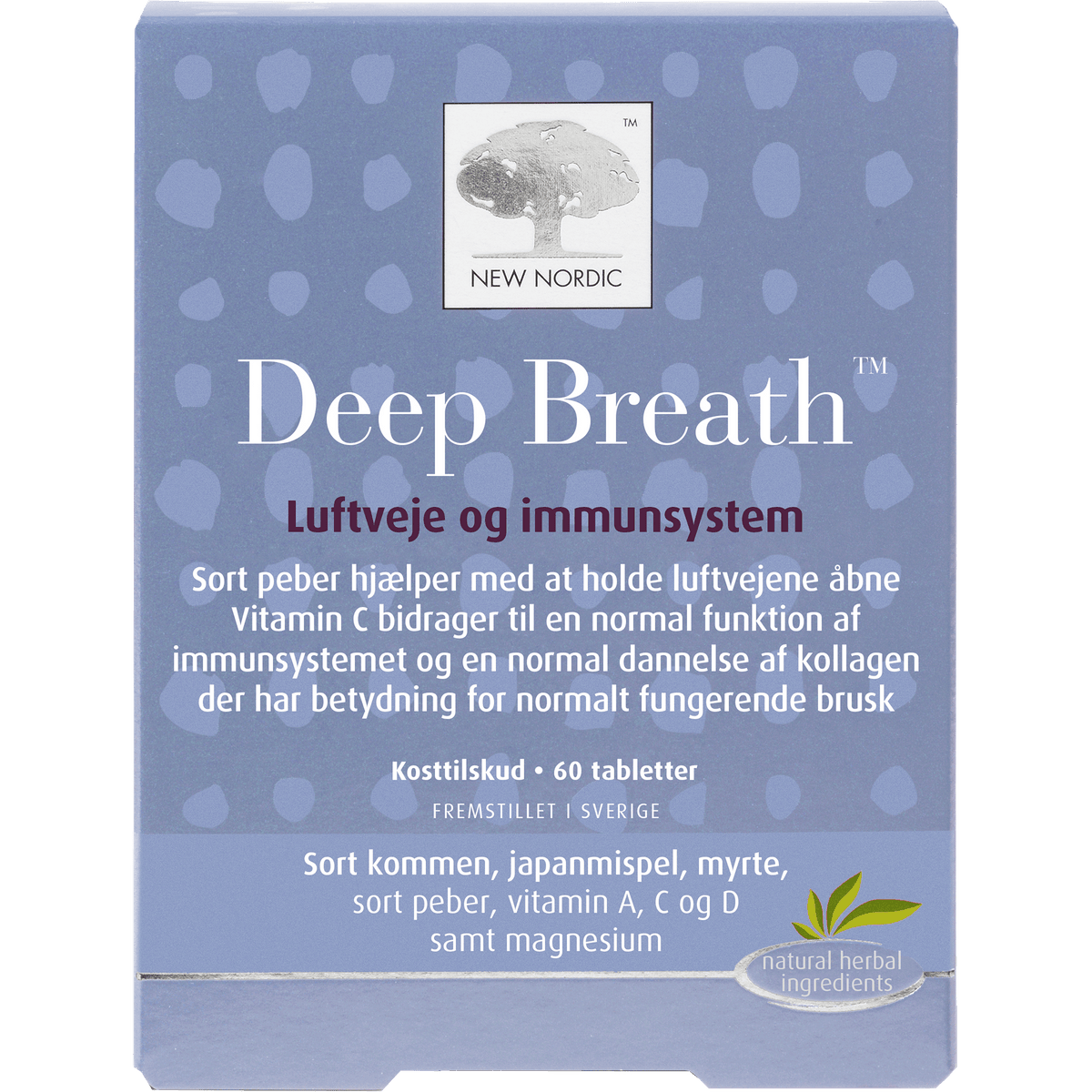 New Nordic Deep Breath | 60 tabletter