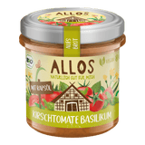 Allos Smørepålegg Aufs Brot Cherry Tomat basilikum Økologisk | 140 g fra Allos