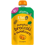 Ellas Kitchen Babymos 4 mnd+ Gresskar, Brokkoli & Mais Økologisk | 120 g fra Ellas Kitchen