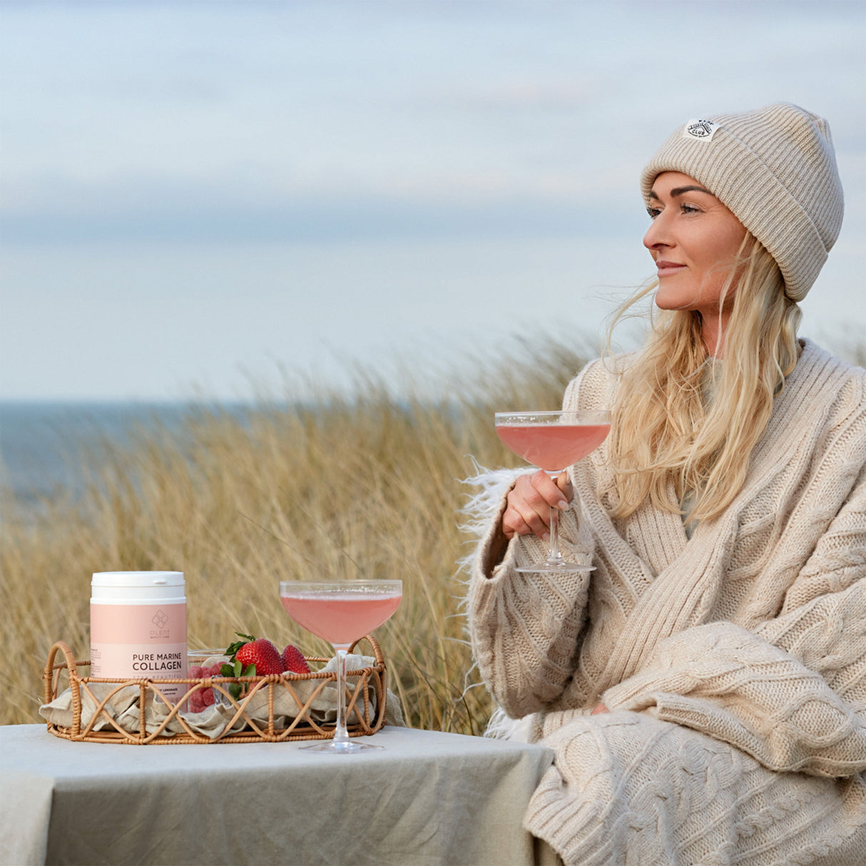 Plent Pure Marine Collagen | Strawberry Lemonade fra Plent