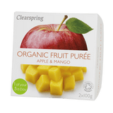 Clearspring Fruktpuré Økologisk 200 g | Eple Og Mango fra Clearspring