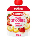 Semper YOGO Smoothie med banan og jordbær fra 6 mnd. | 90 g