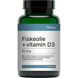Mezina fiskeolje med vitamin D3 - 50 mcg | 160 kapsler