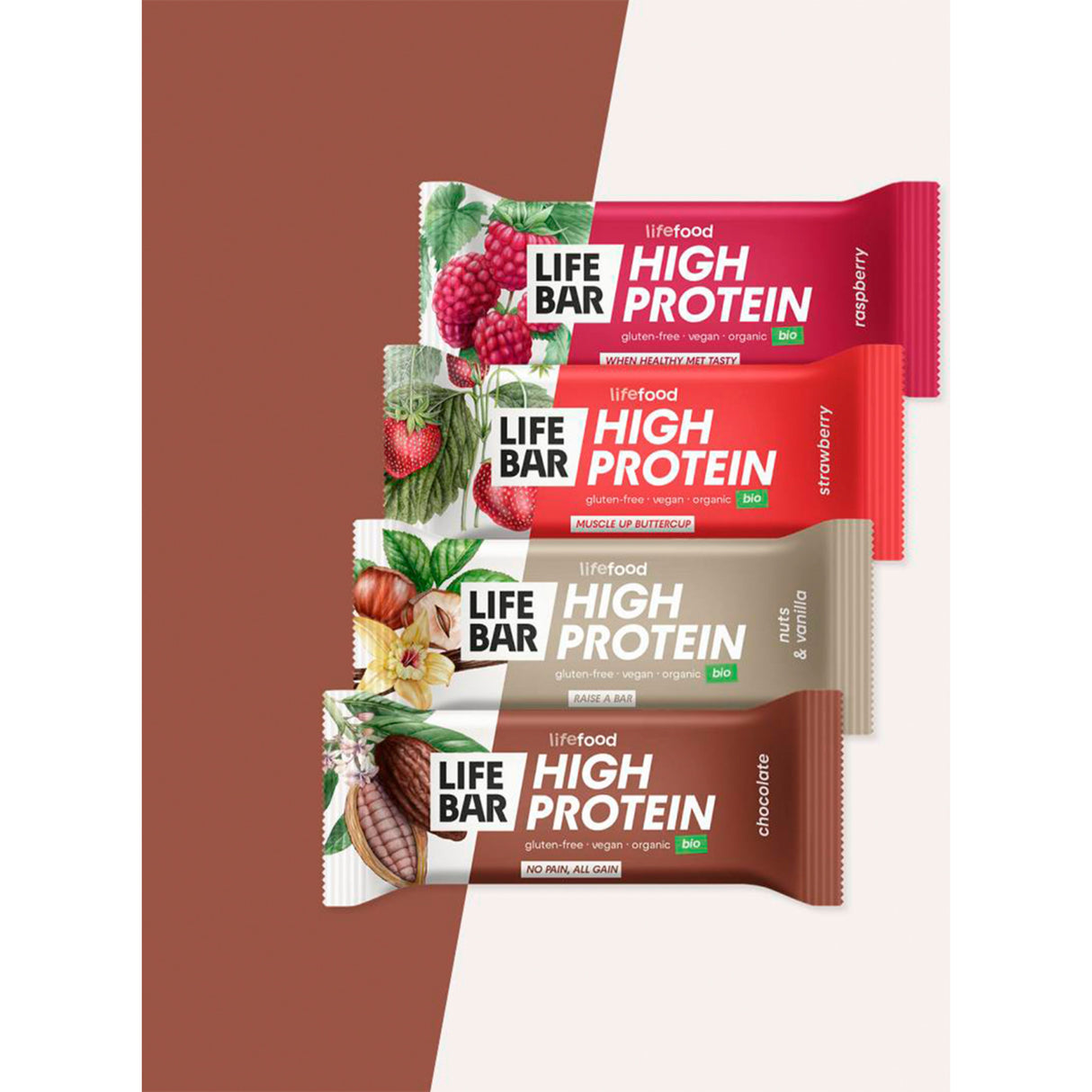 LifeBar Proteinbar med jordbær Øko