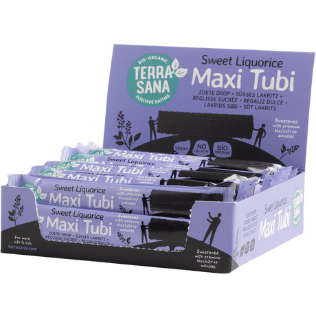 Terrasana Lakrisstang Maxi Tubi Søt Myk Finsk Økologisk | 28 g