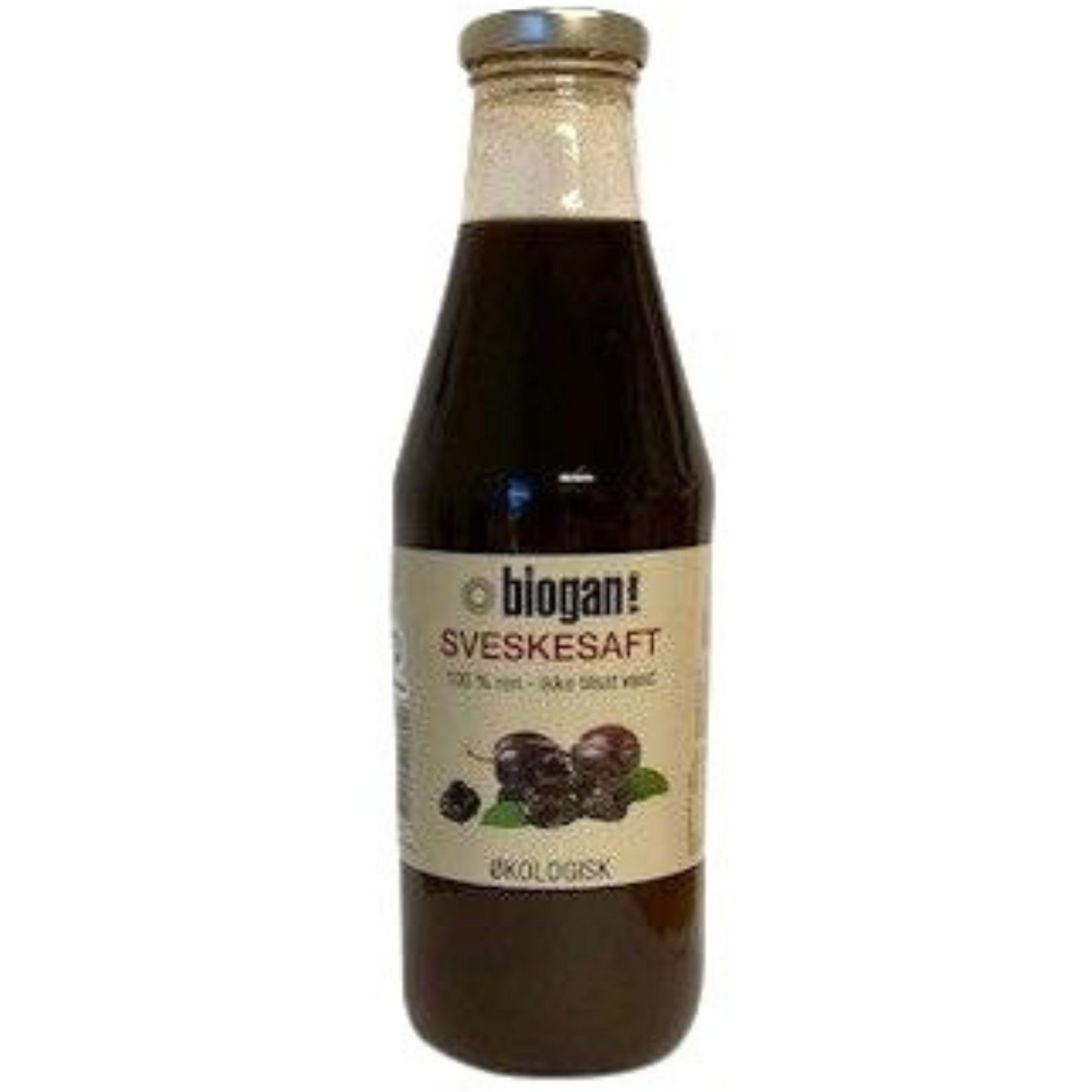 Biogan Sviskesaft 100 % Frukt Økologisk | 750 ml