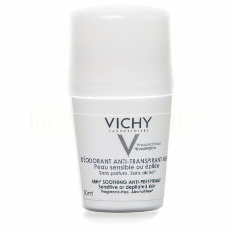 Vichy 48Hr Soothing AntiPerspirant Deo Roll-on Uparfymert fra Vichy