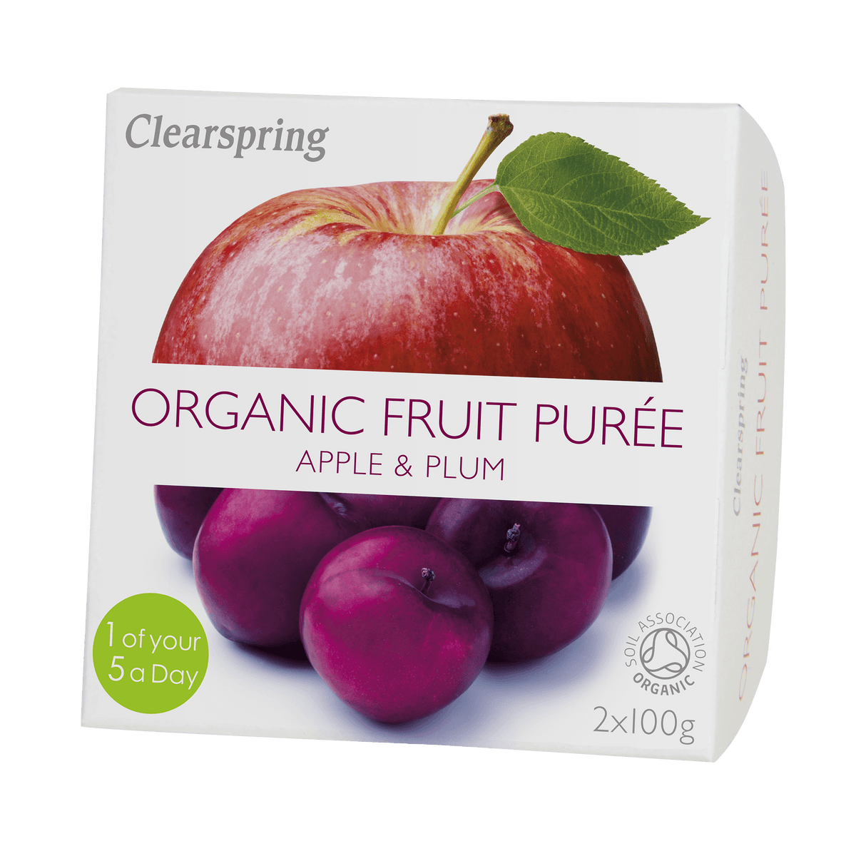 Clearspring Fruktpuré Økologisk 200 g | Eple & Plomme fra Clearspring