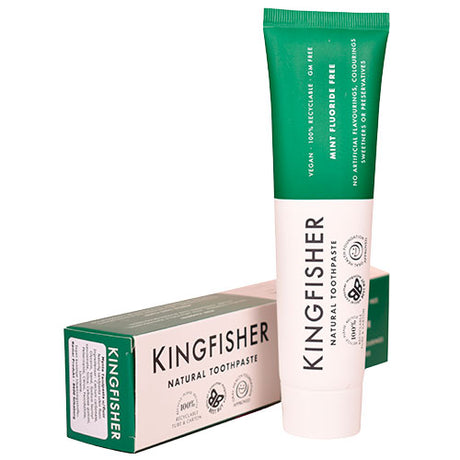Kingfischer Tannkrem Mynte Uten Fluor Glutenfri