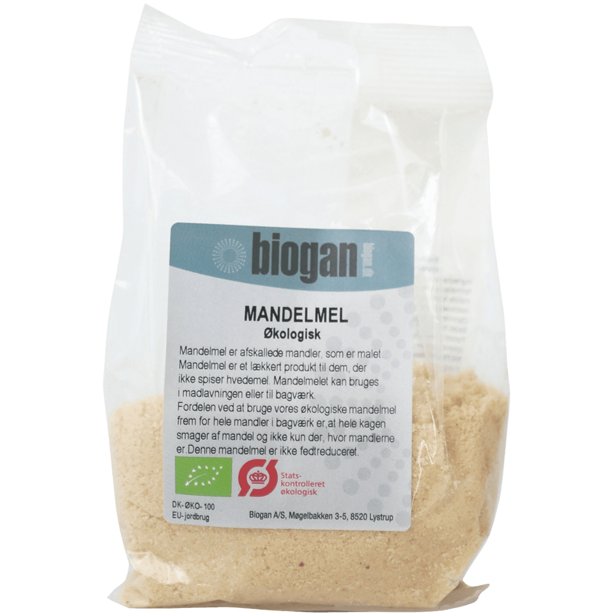 Biogan Mandelmel Økologisk | 100 g