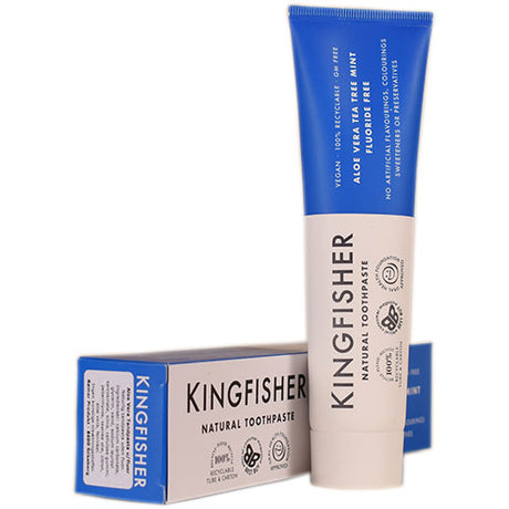 Kingfisher Toothpaste Tandpasta med Aloe Vera smag uden flour. | 100 ML