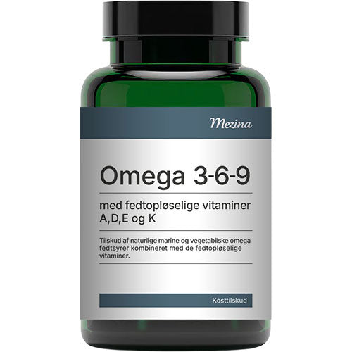 Mezina Omega 3-6-9 med vitamin ADEK | 90 KAP fra Mezina