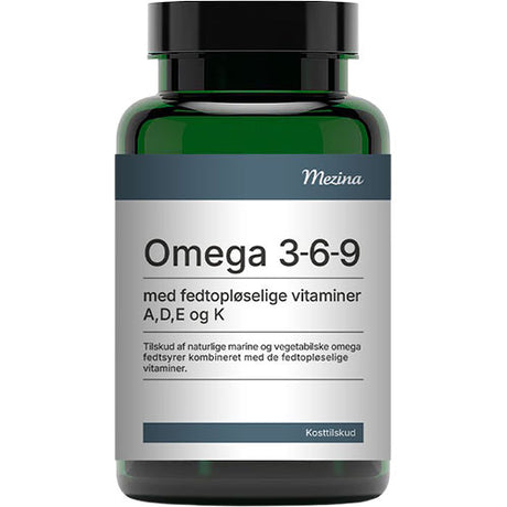 Mezina Omega 3-6-9 med vitamin ADEK | 90 KAP fra Mezina