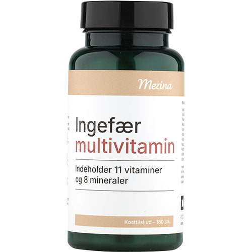 Mezina ingefær multivitamin | 180 stk