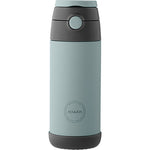 Barneflaske med sugerør - Mintgrønn