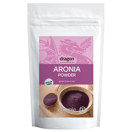 Dragon Superfoods Aronia / Svartsurbær Pulver Glutenfri - fra | 200 g