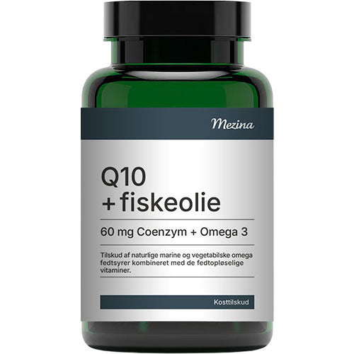 Mezina Q10 + Fiskeolie | 60 KAP fra Mezina
