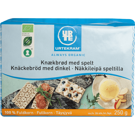Urtekram Fullkornsknekkebrød M. Spelt Økologisk | 250 g
