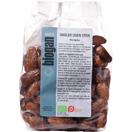 Biogan Dadler U. Sten Økologisk | 500 g fra Biogan