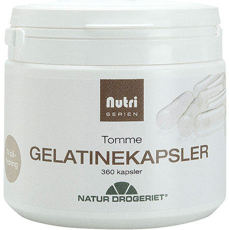 Tomme Gelatinekapsler Fra Kalv/Okse