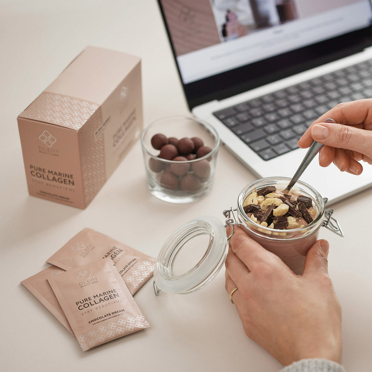 Plent Pure Marine Collagen 30 x 5 g | Chocolate Dream