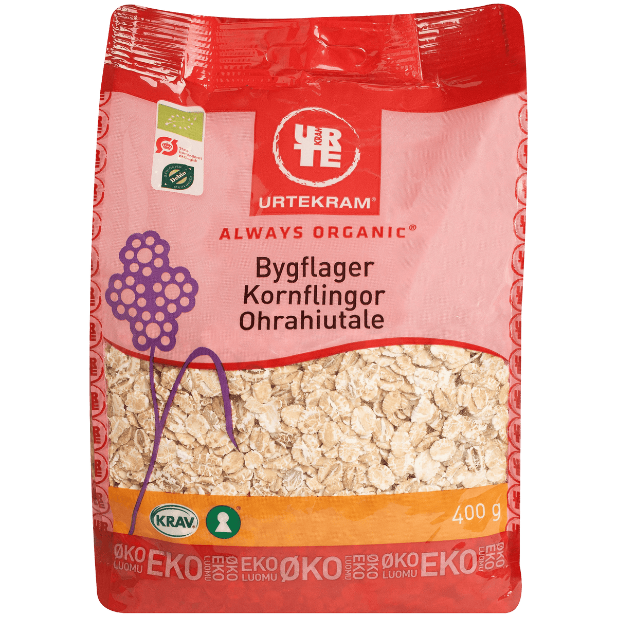 Urtekram Byggflak Økologisk | 400 g fra Urtekram