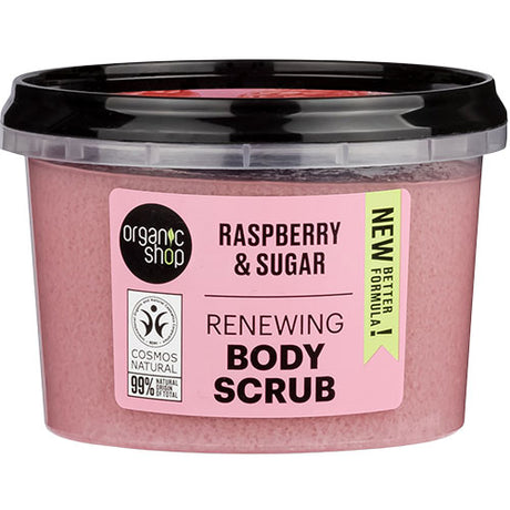 Organic Shop Renewing Body Scrub - Raspberry | 250 ML fra Organic Shop