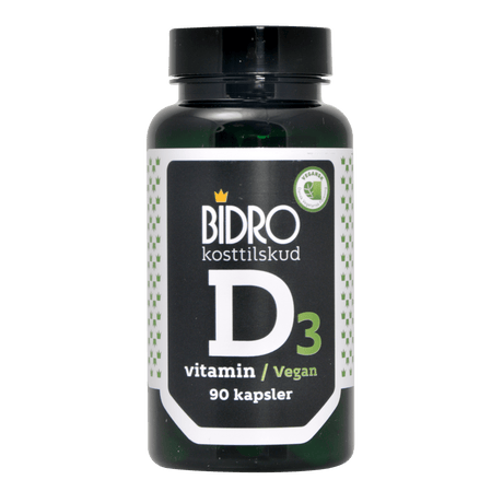 Bidro D3-Vitamin Vegan | 90 Kapsler