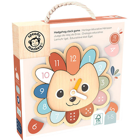 Speed Monkey Hedgehog Clock Game, 1-5 år fra Speedy Monkey