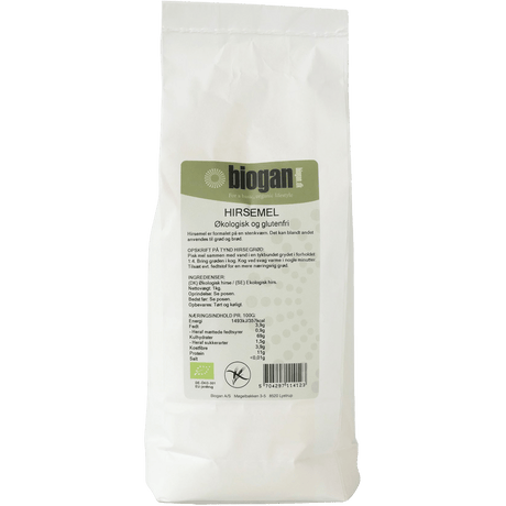 Biogan Hirsemel Glutenfri Økologisk | 1 kg fra Biogan