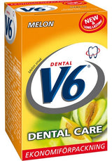 Care Sukkerfri Tyggegummi Melon fra V6 Dental