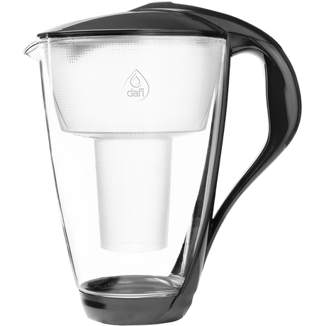 Dafi Vannfilterkanne Glass 2,0 L | Antrasittgrå