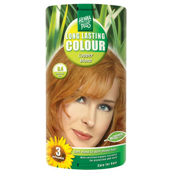Henna Hårfarge Plus 8.4 Copper Blond Long Lasting Colour