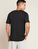 Bambus T-shirt Crewneck Menn Svart
