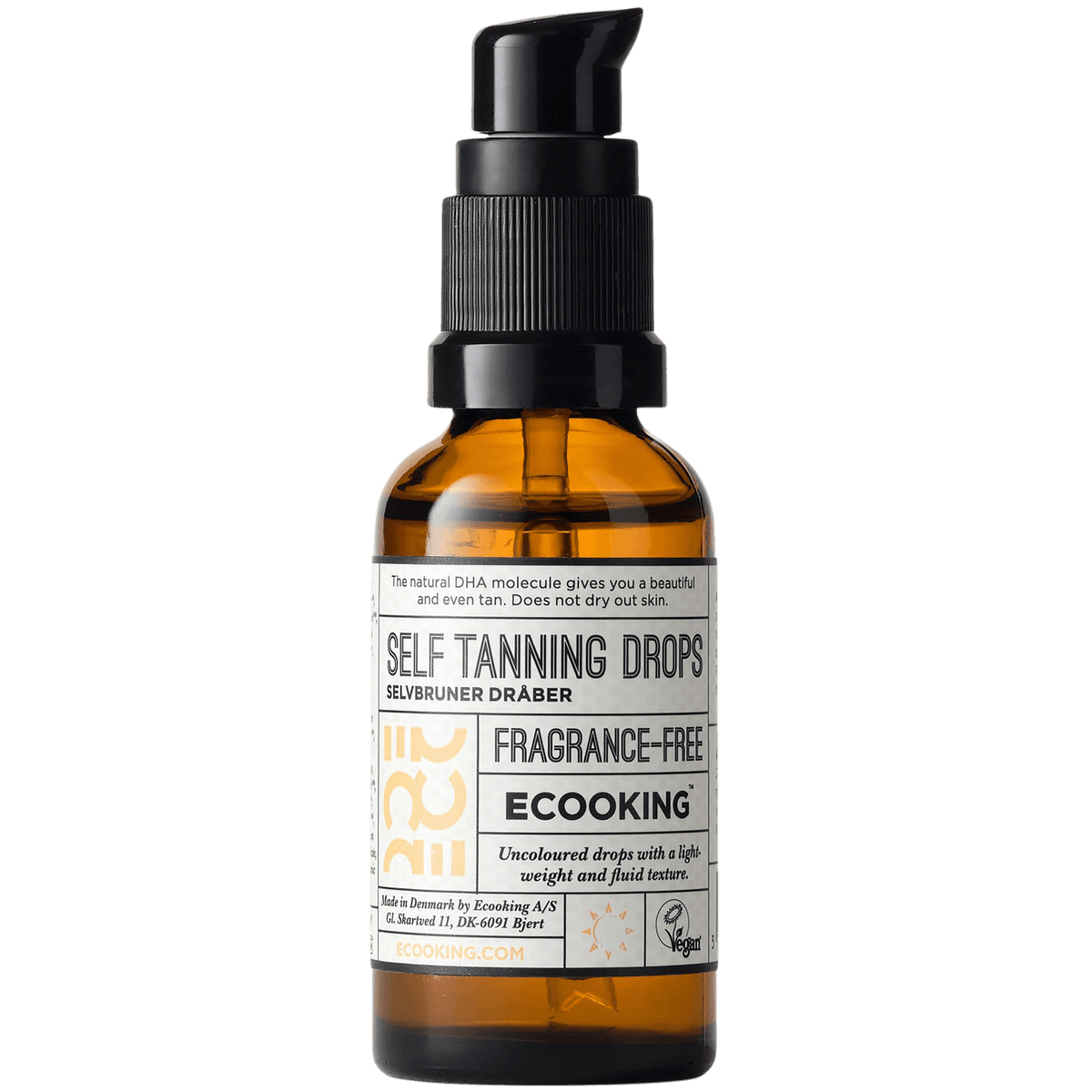 Ecooking Selvbruning Dråper Parfymefri | 30 ml fra Ecooking