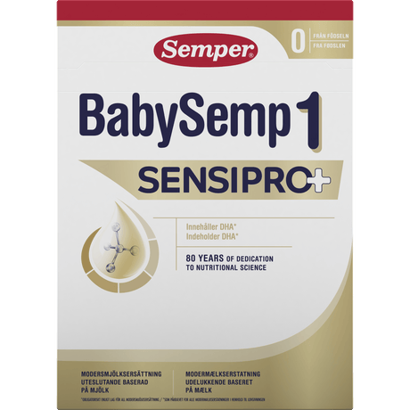 BabySemp 1 Sensipro+ Syrnet Morsmelkerstatning 0+ fra Semper